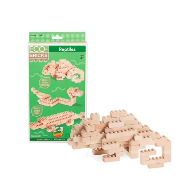 Montessori eco bricks reptiles