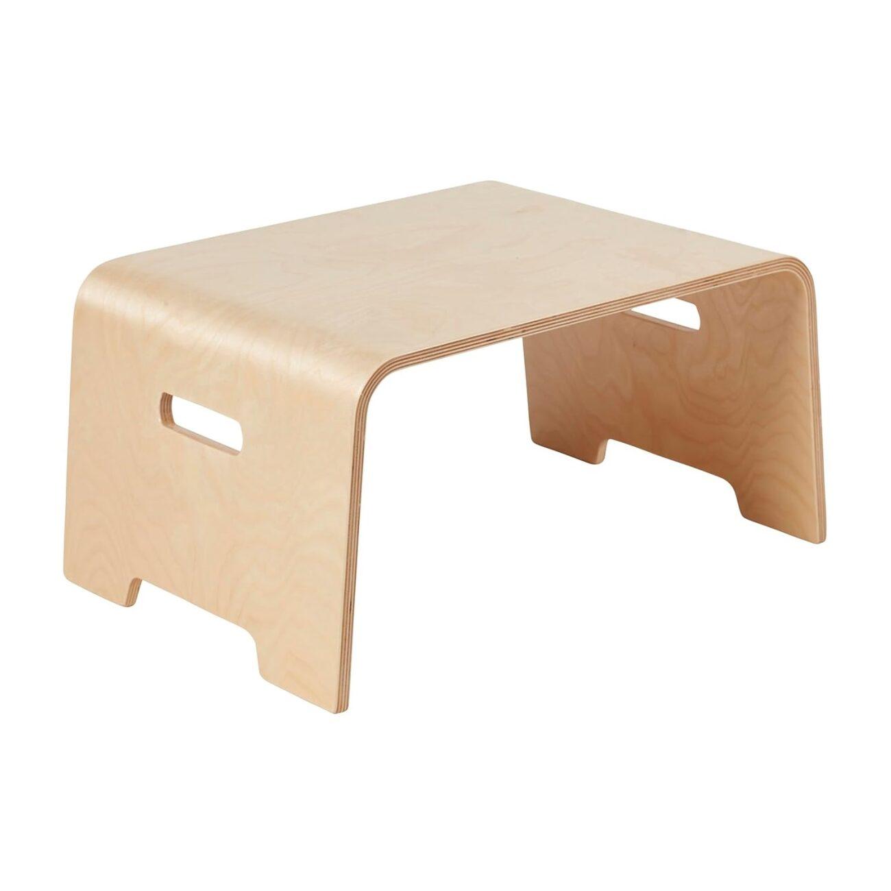 Montessori ECR4Kids Weaning Table Lap Desk With Handle Natural