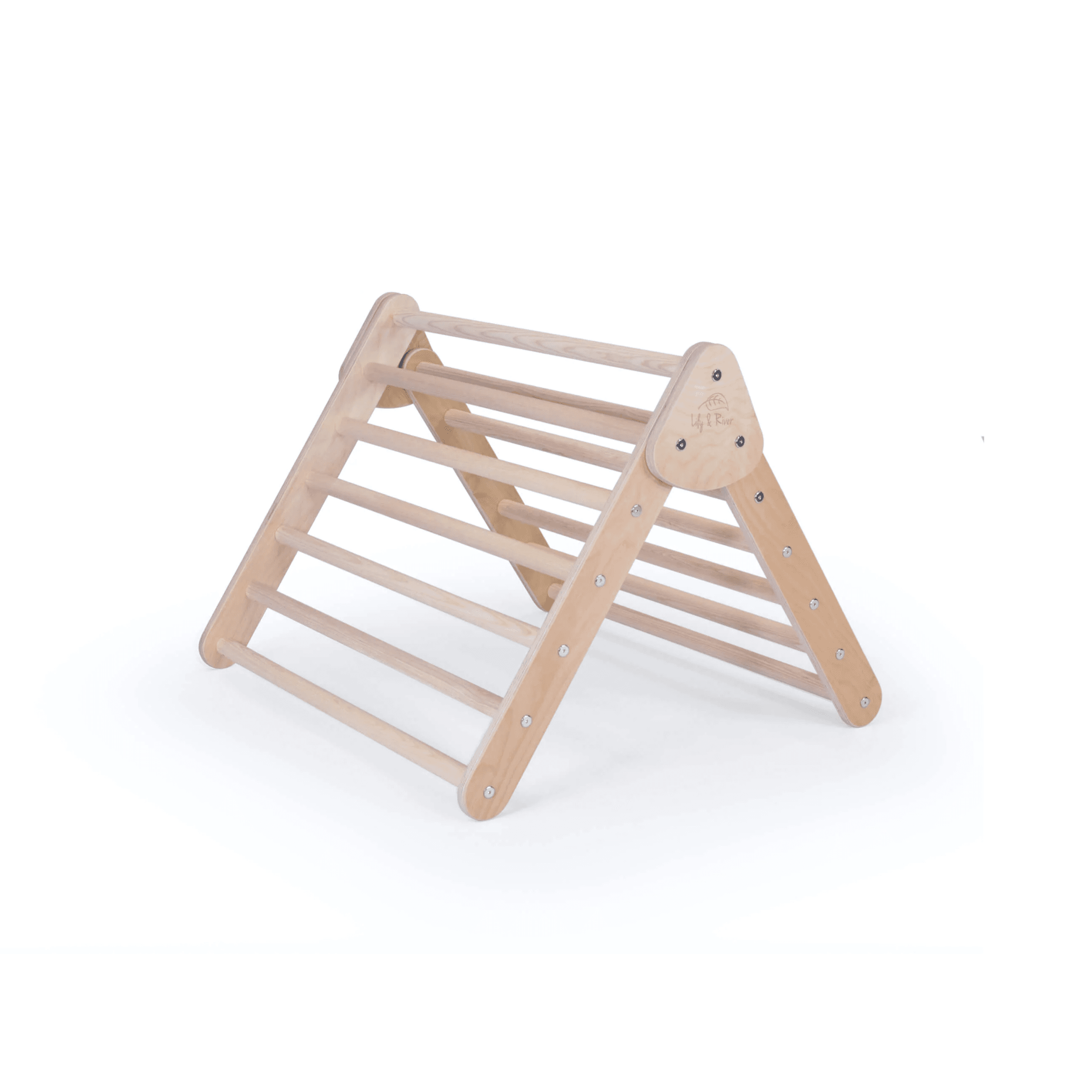 Montessori Lily & River Pikler Triangle Little Climber Natural