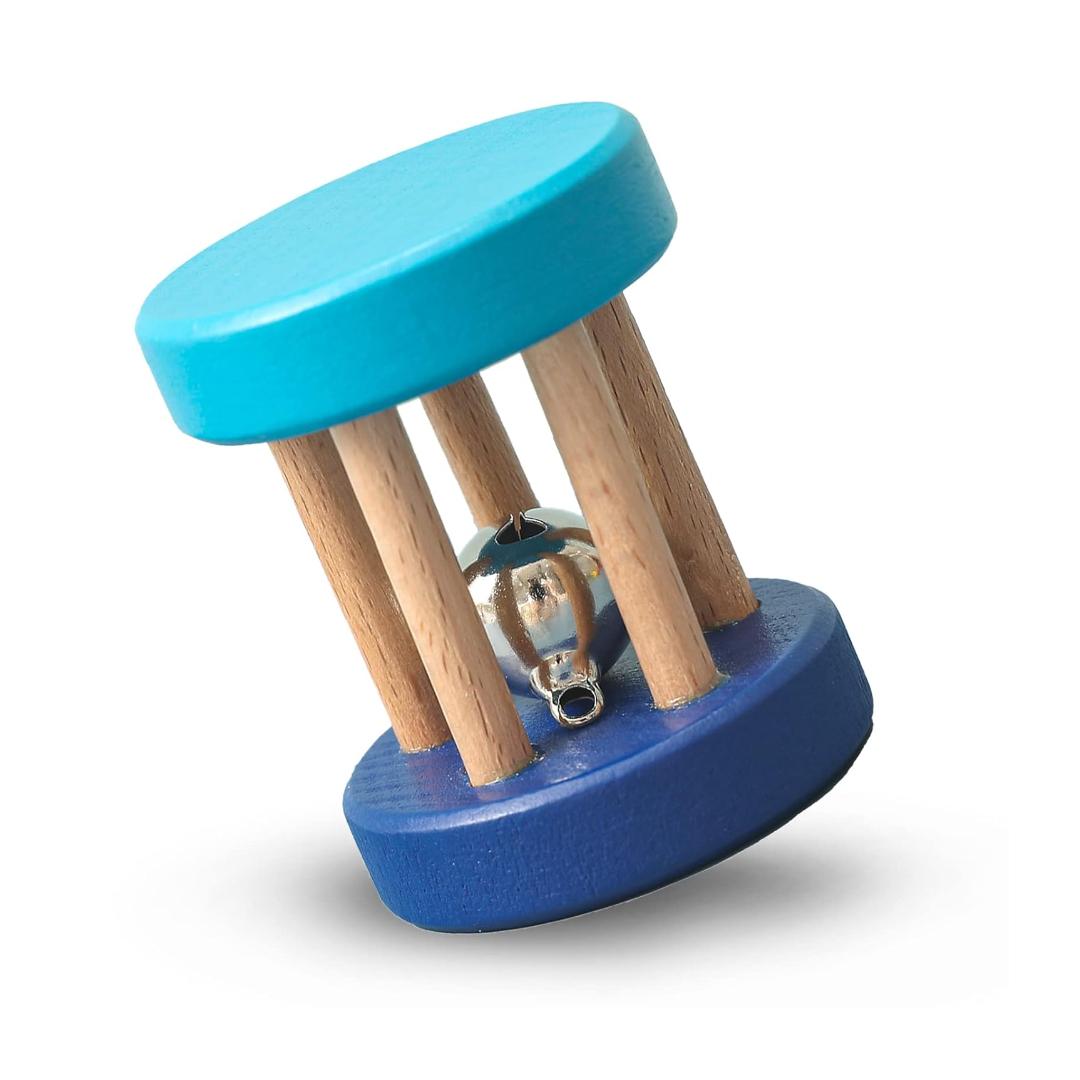 Montessori Promise Babe Cylinder Rattle Blue