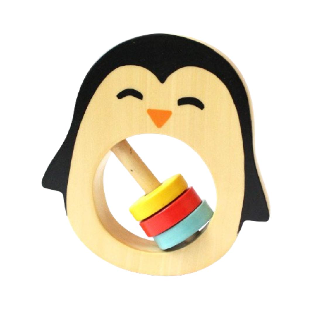 Montessori Shumee Teether Rattle Penguin