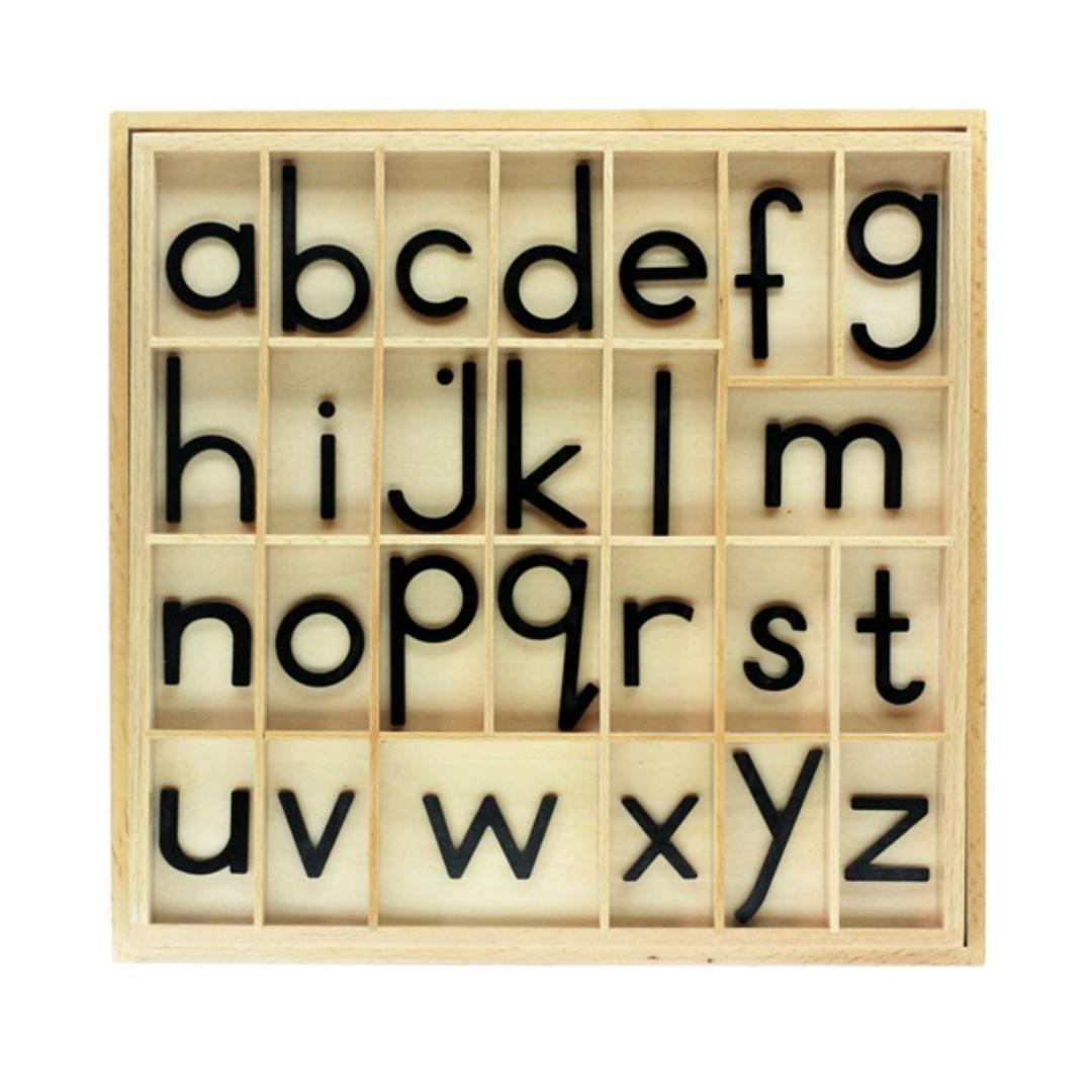 Montessori Alison&#8217;s Montessori Small Movable Alphabet Print Black