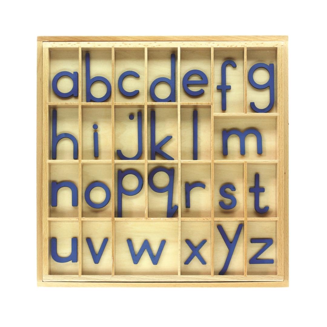 Montessori Alison's Montessori Small Movable Alphabet Print Blue