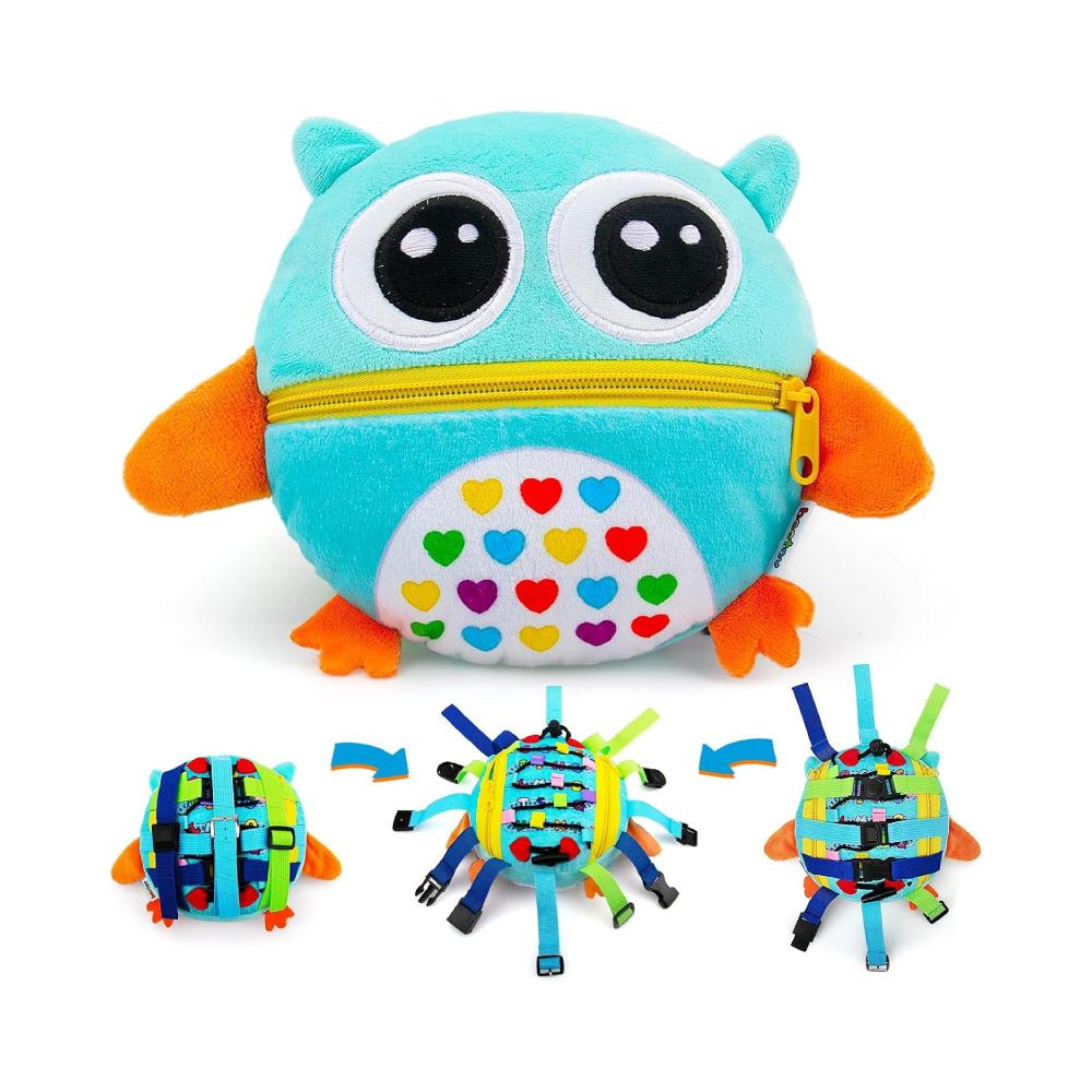 Montessori beetoy Sensory Buckle Pillow Zipper Toys