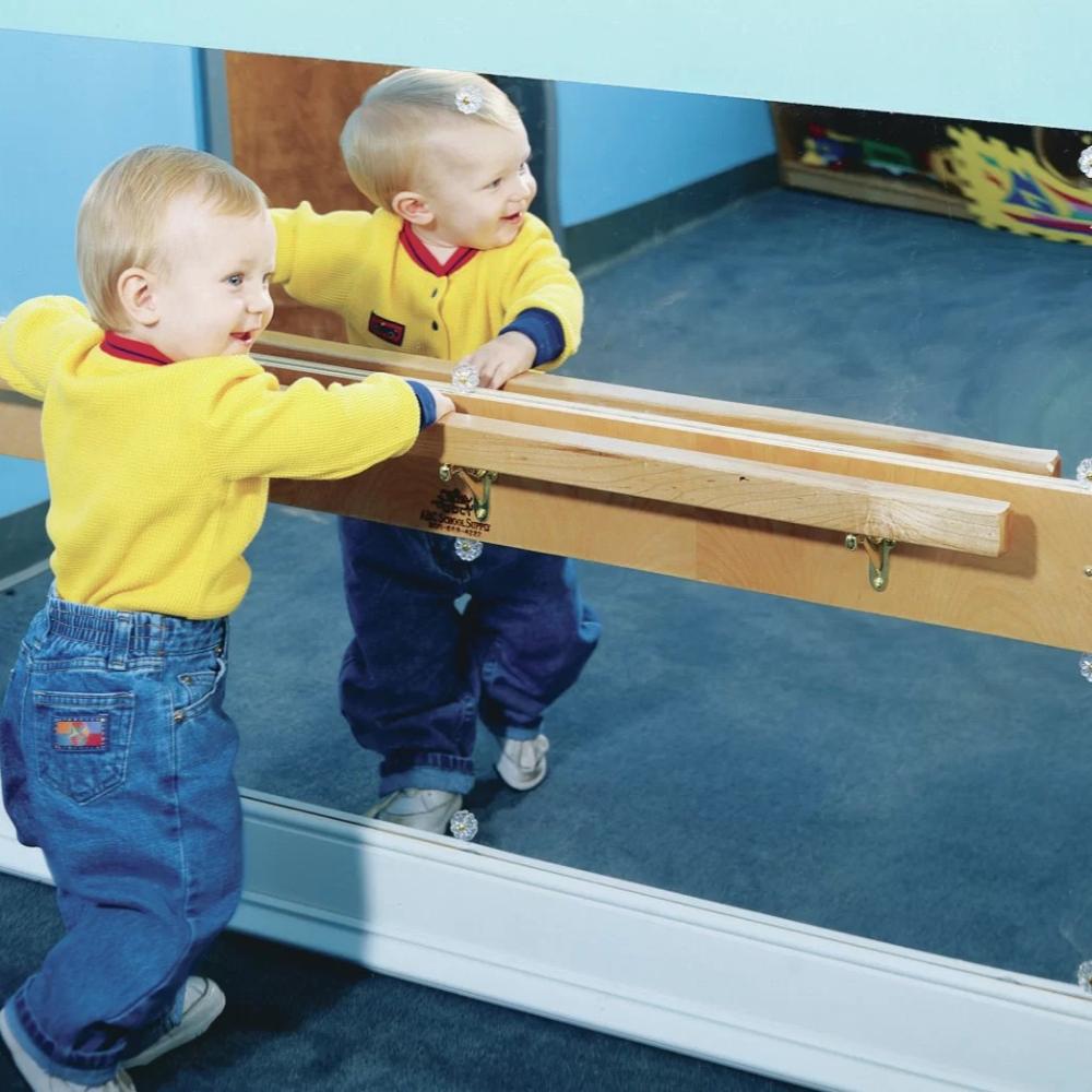 Montessori Childcraft Wall-Mounted Mirror With Bar