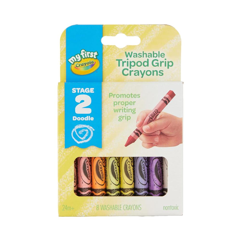 Montessori Crayola My First Washable Tripod Grip Crayons