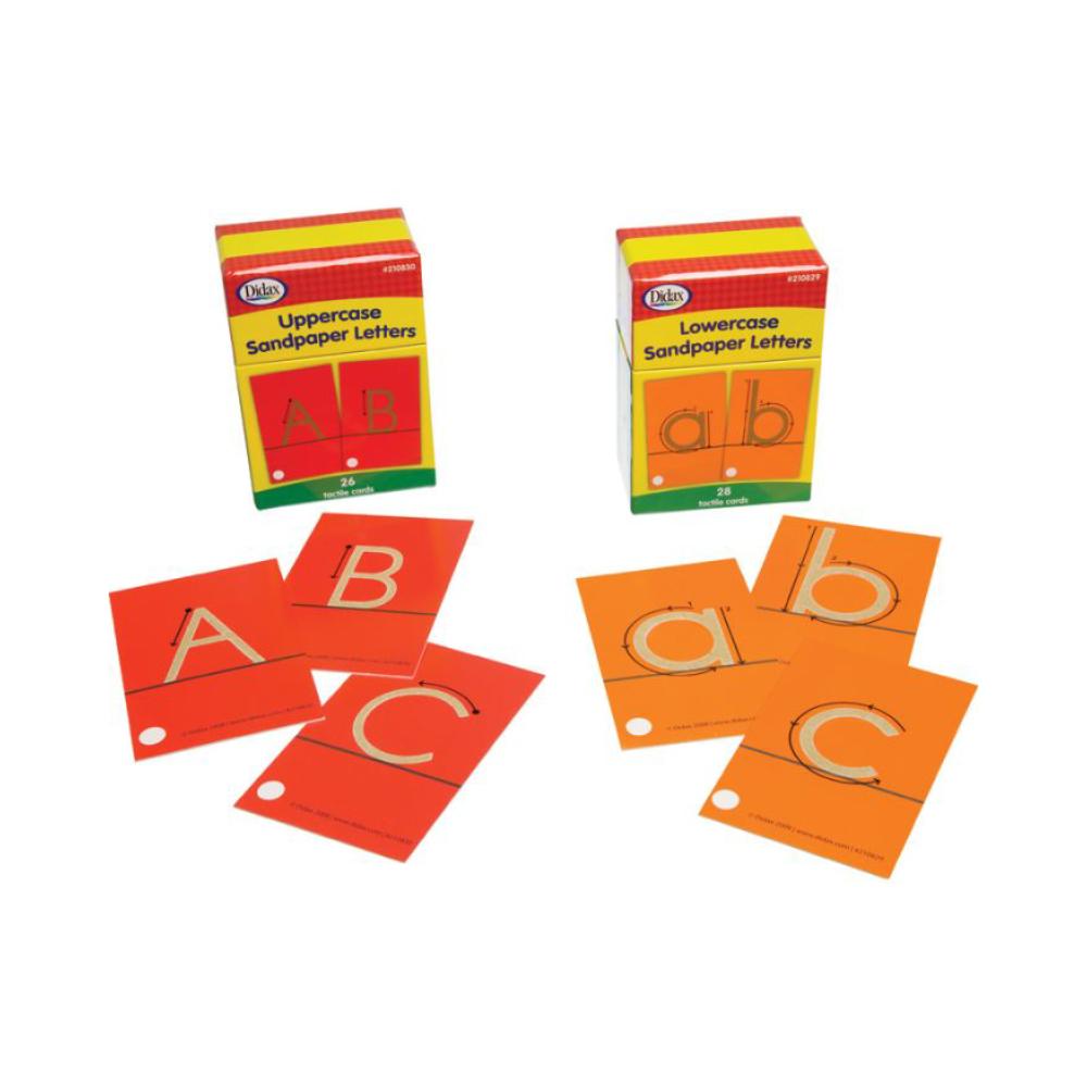 Montessori Didax Sandpaper Letters Upper and Lowercase Set