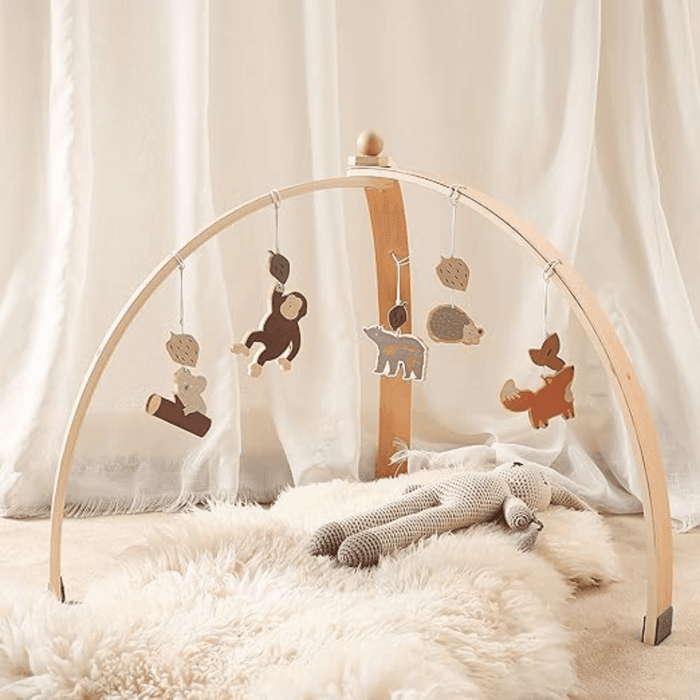 Montessori Ikubigu Foldable Wooden Baby Gym Forest