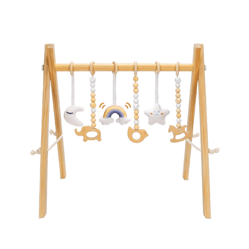 Montessori Jyusmile Wooden Baby Play Gym