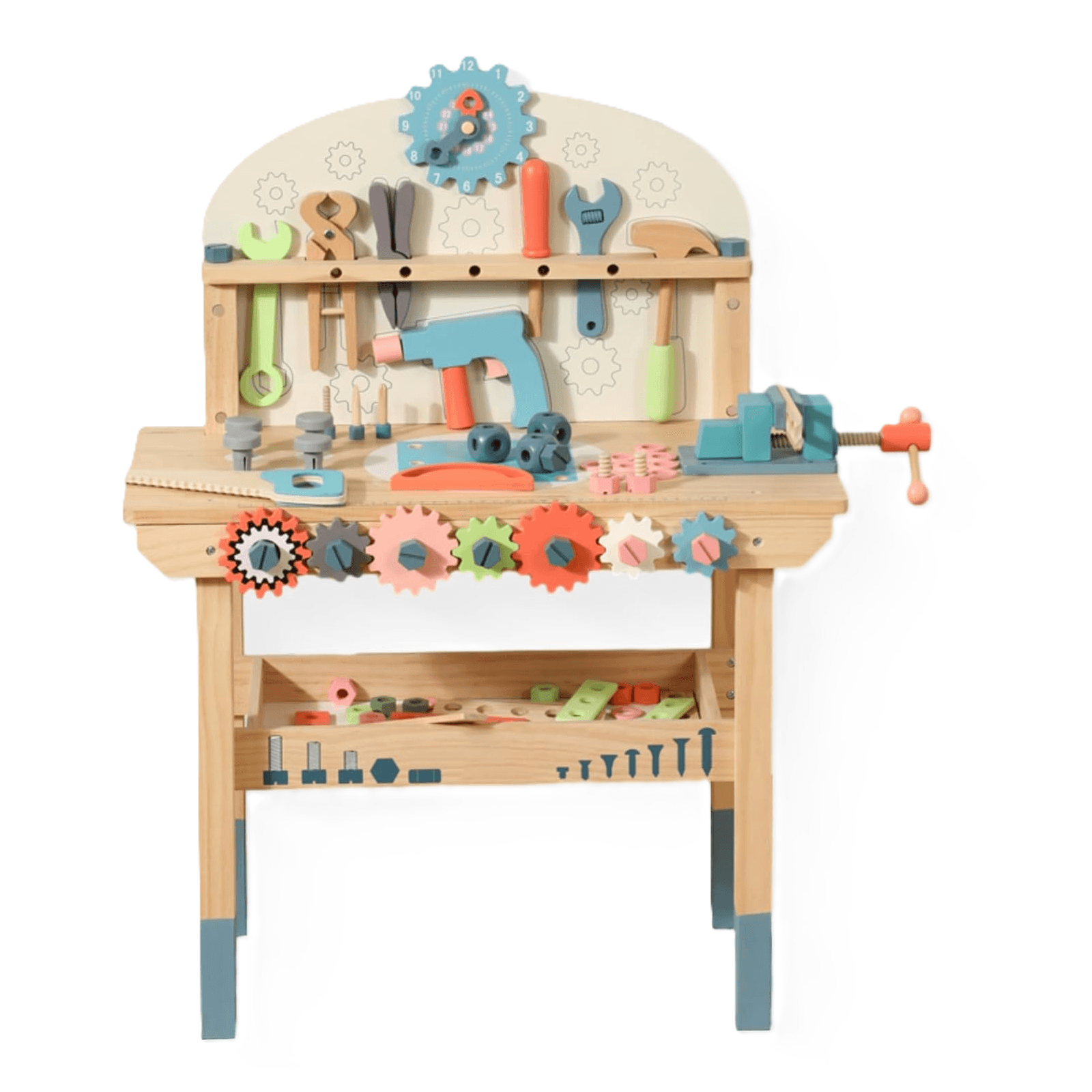 Montessori WoodenEdu Tool Workbench Toy