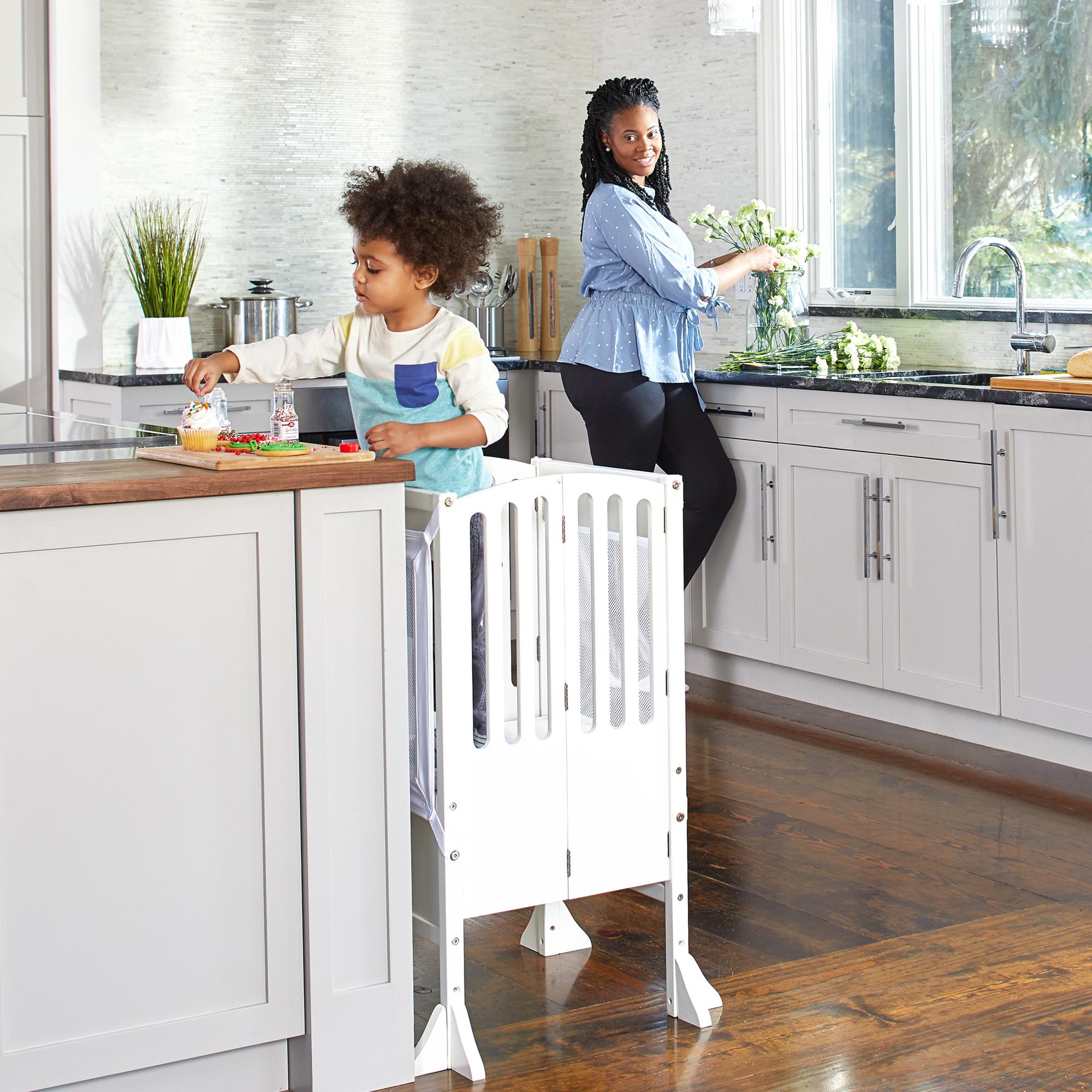 Montessori Guidecraft Contemporary Kitchen Helper Stool White