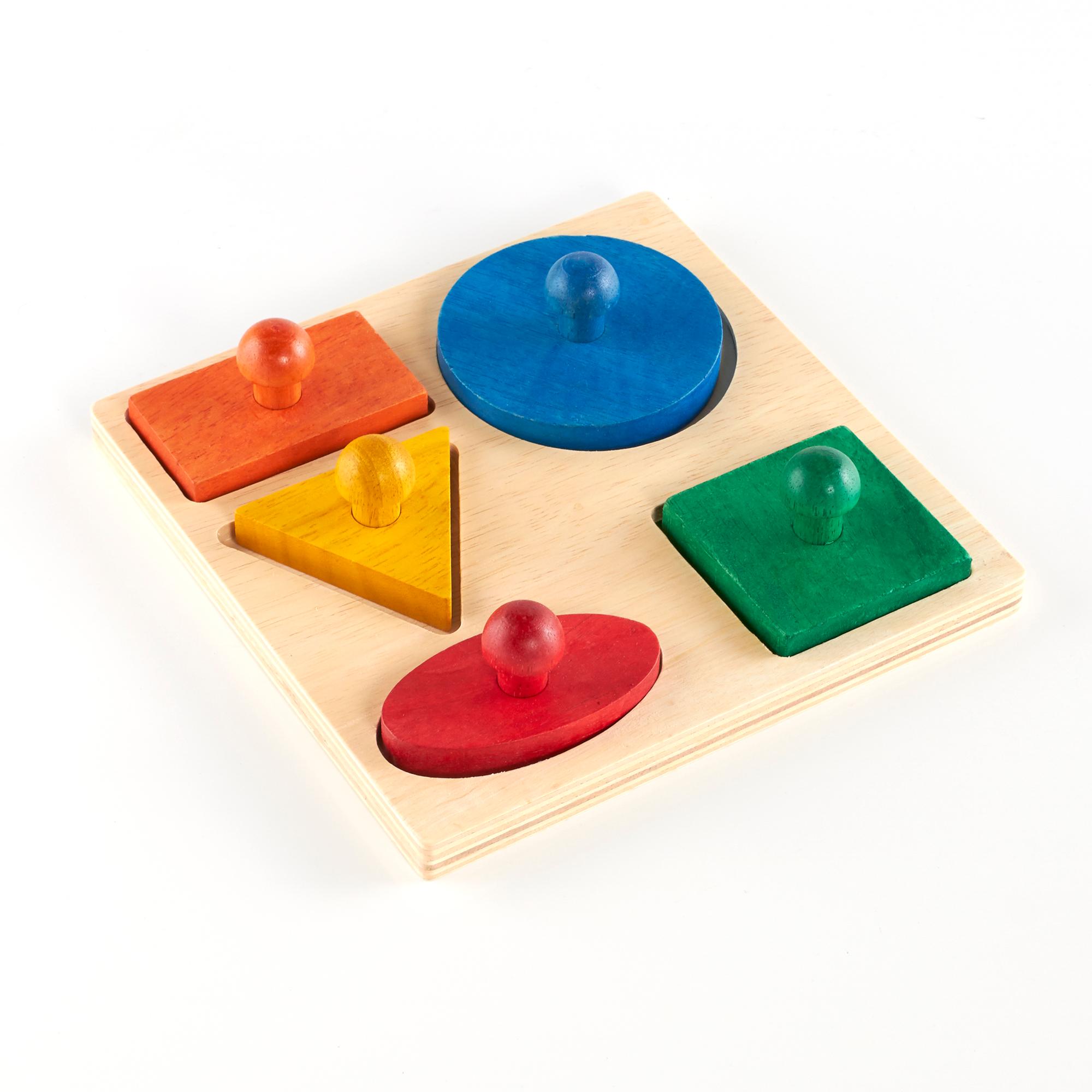 Montessori Guidecraft Geo Puzzle Board