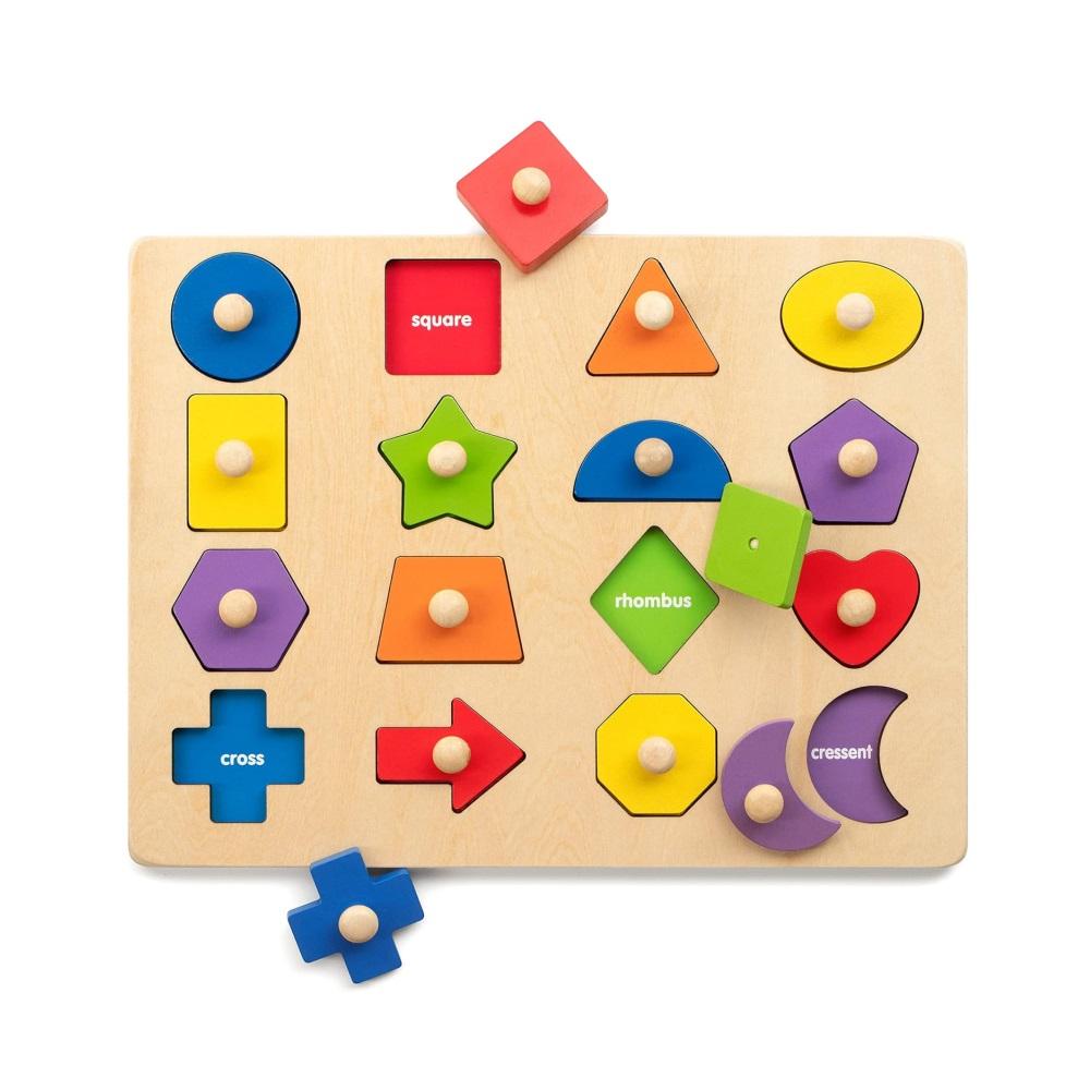 Montessori Coogam Shape Sorting Wooden Puzzle