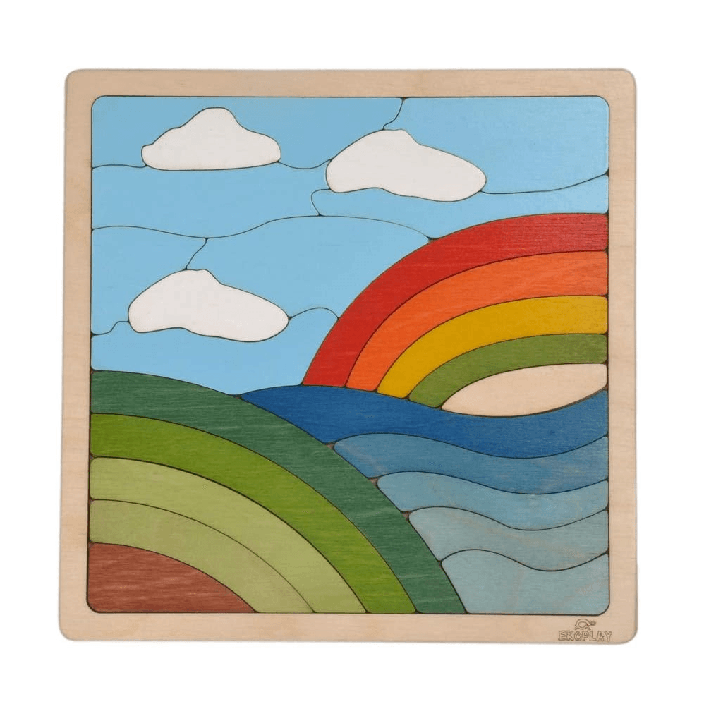 Montessori Ekoplay Rainbow Jigsaw Puzzle