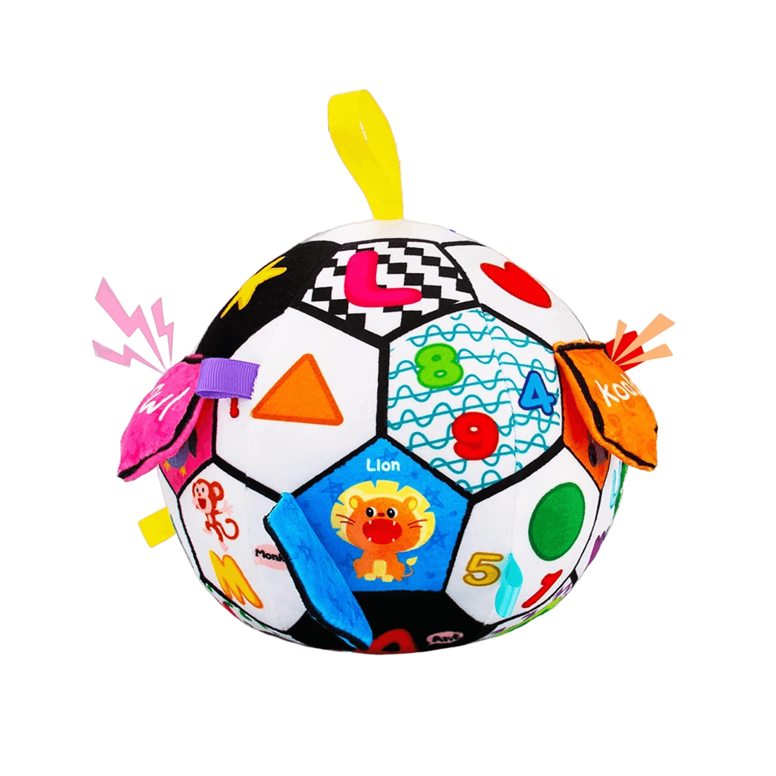 Montessori Inbeby Sensory Ball Baby Toy With Crinkle & Squeaker