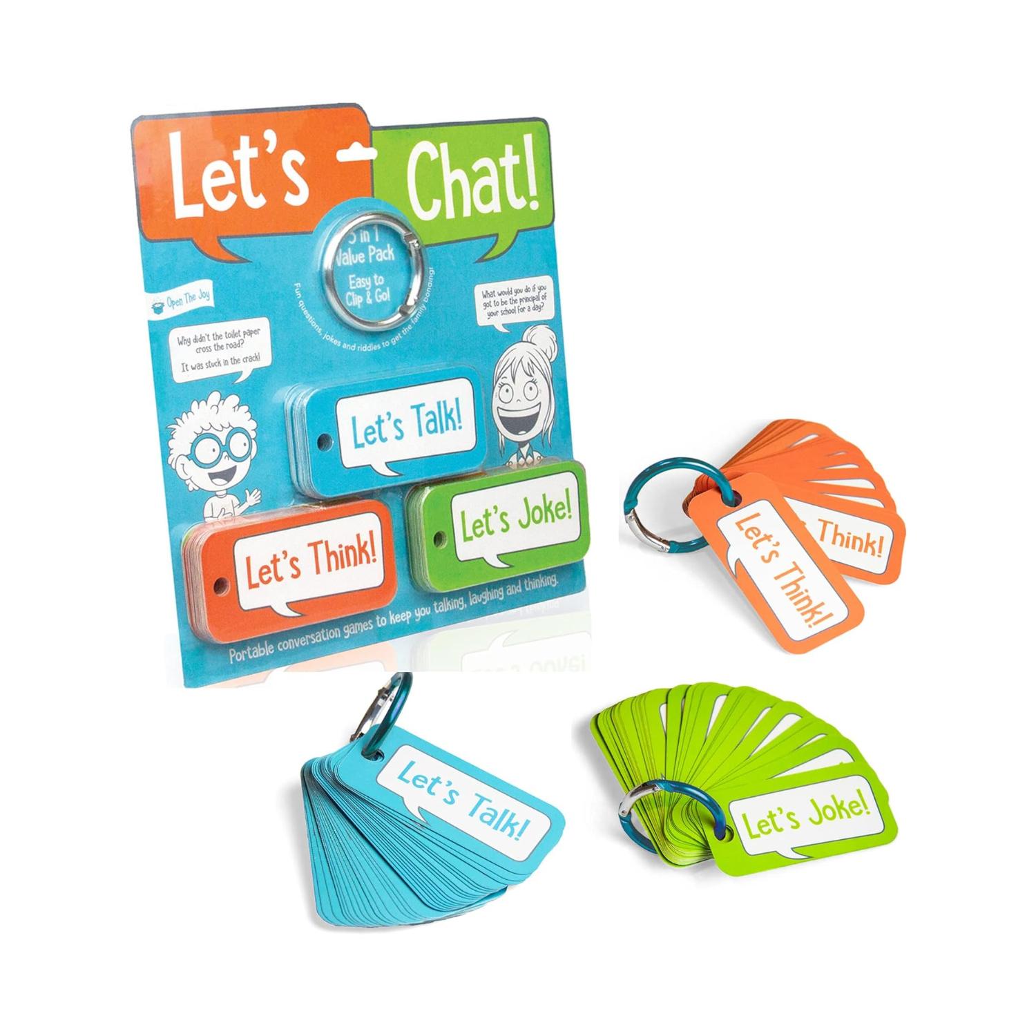 Montessori Open The Joy 3-in-1 Conversation Starters Cards Let's Chat