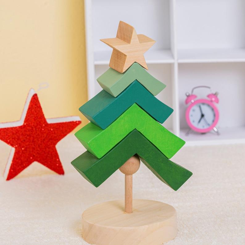 Montessori Lion King Toys Wooden Pine Tree Toy Christmas