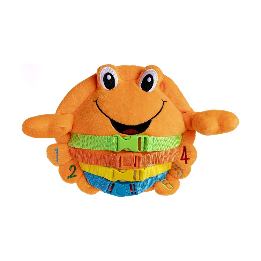 Montessori Buckle Toys Barney Crab