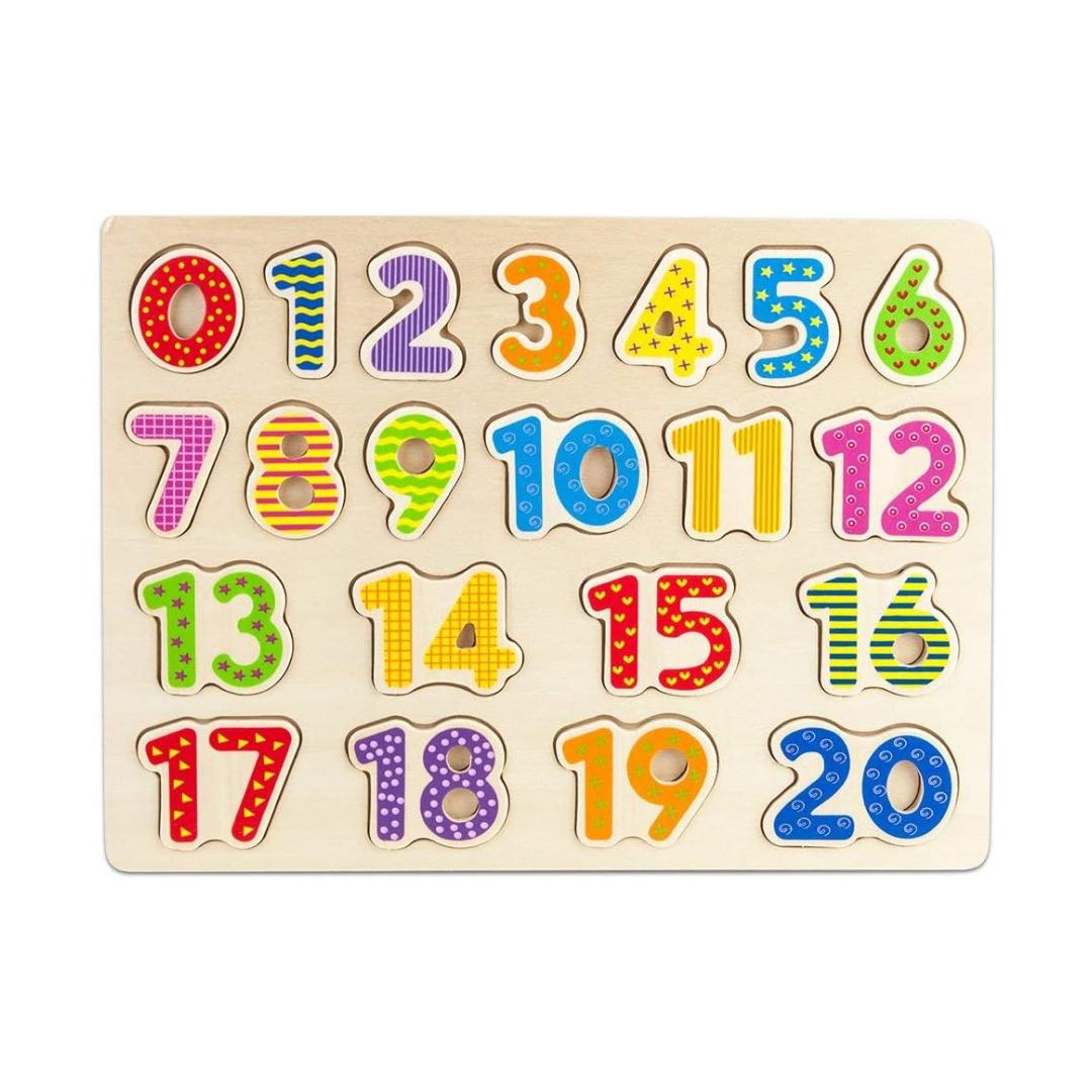 Montessori Imagination Generation Chunky Puzzle Board Numbers
